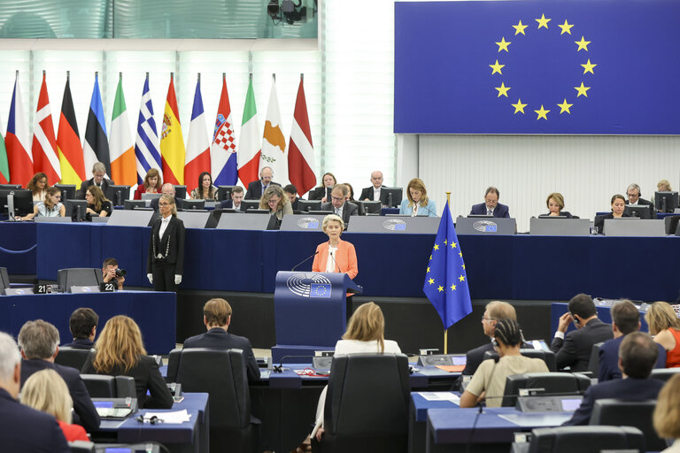 Europos Parlamento plenarinė posėdžių salė Strasbūre