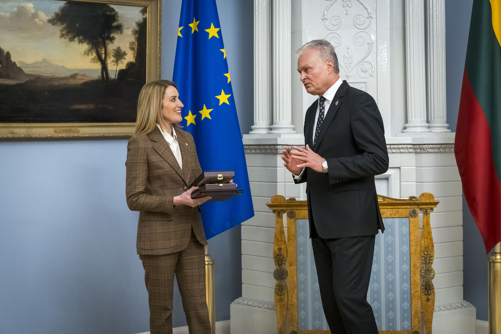 EP Pirmininkė ir LR Prezidentas