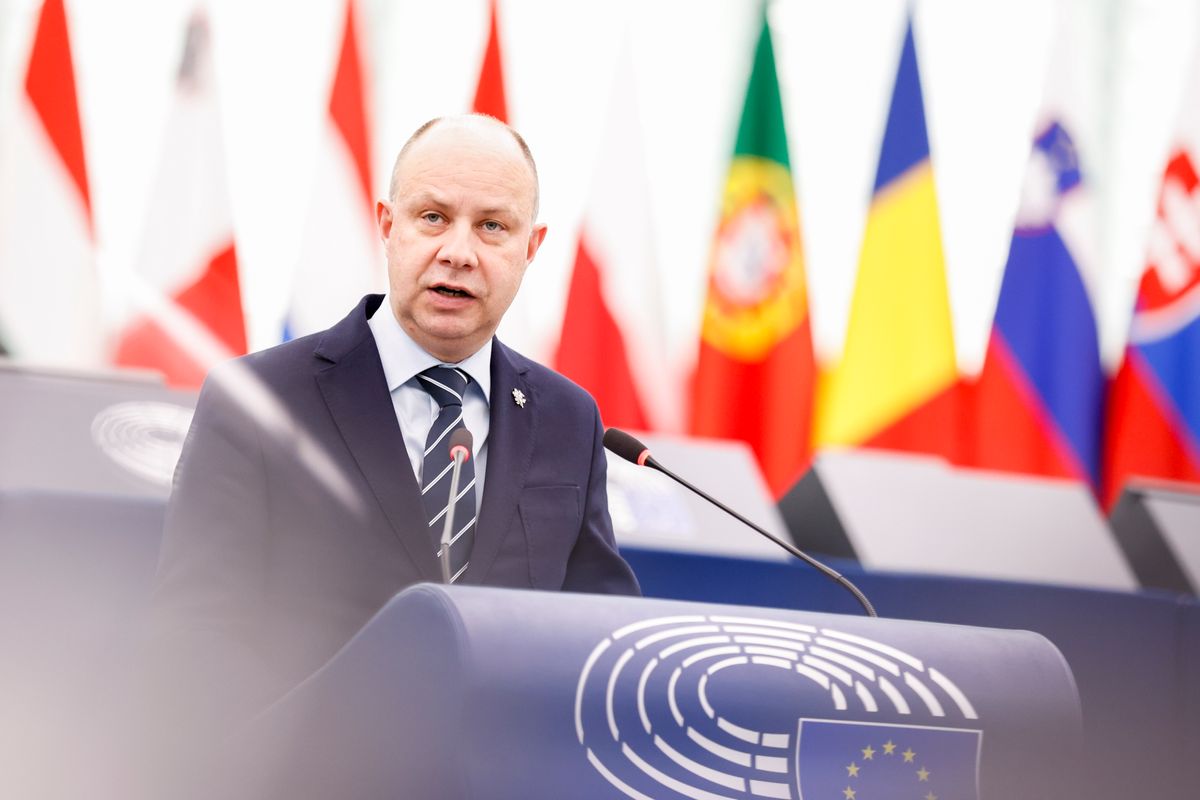 EP narys Aurelijus Veryga Parlamento salėje